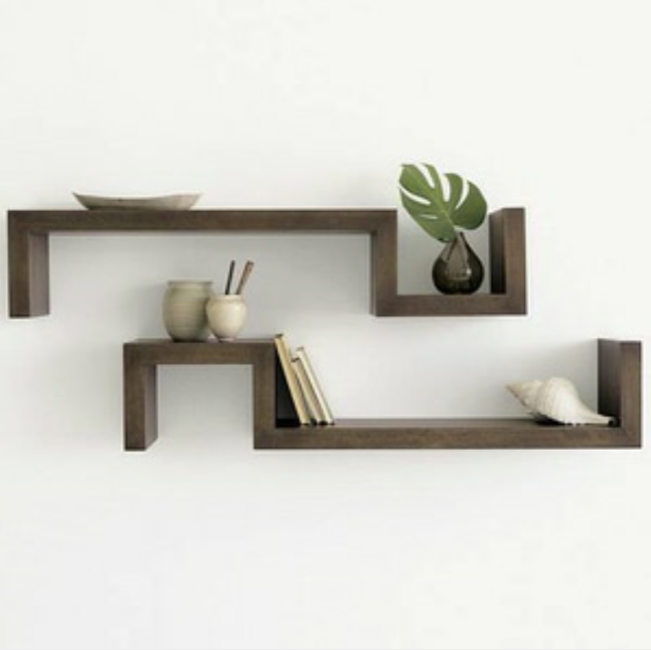 Debbie wall shelves (brown)
