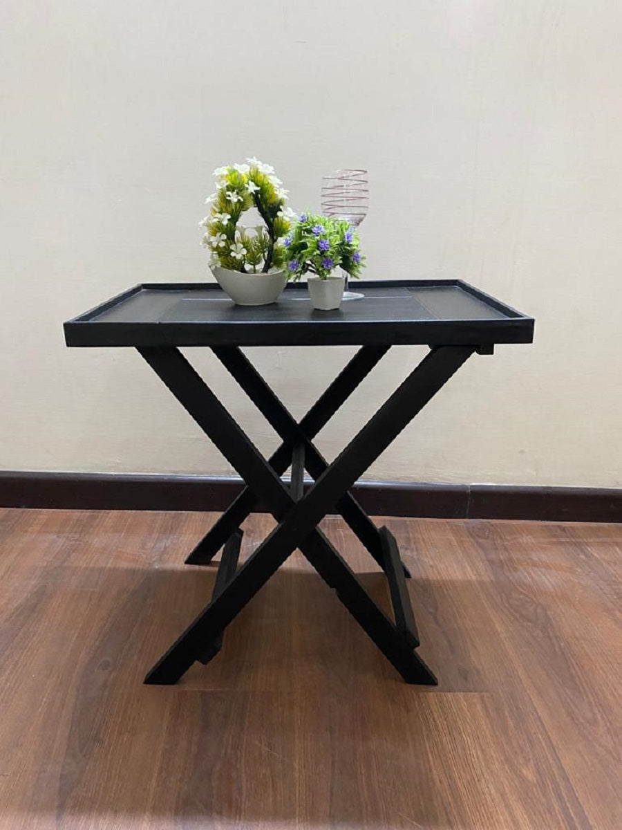 Charcoal folding table