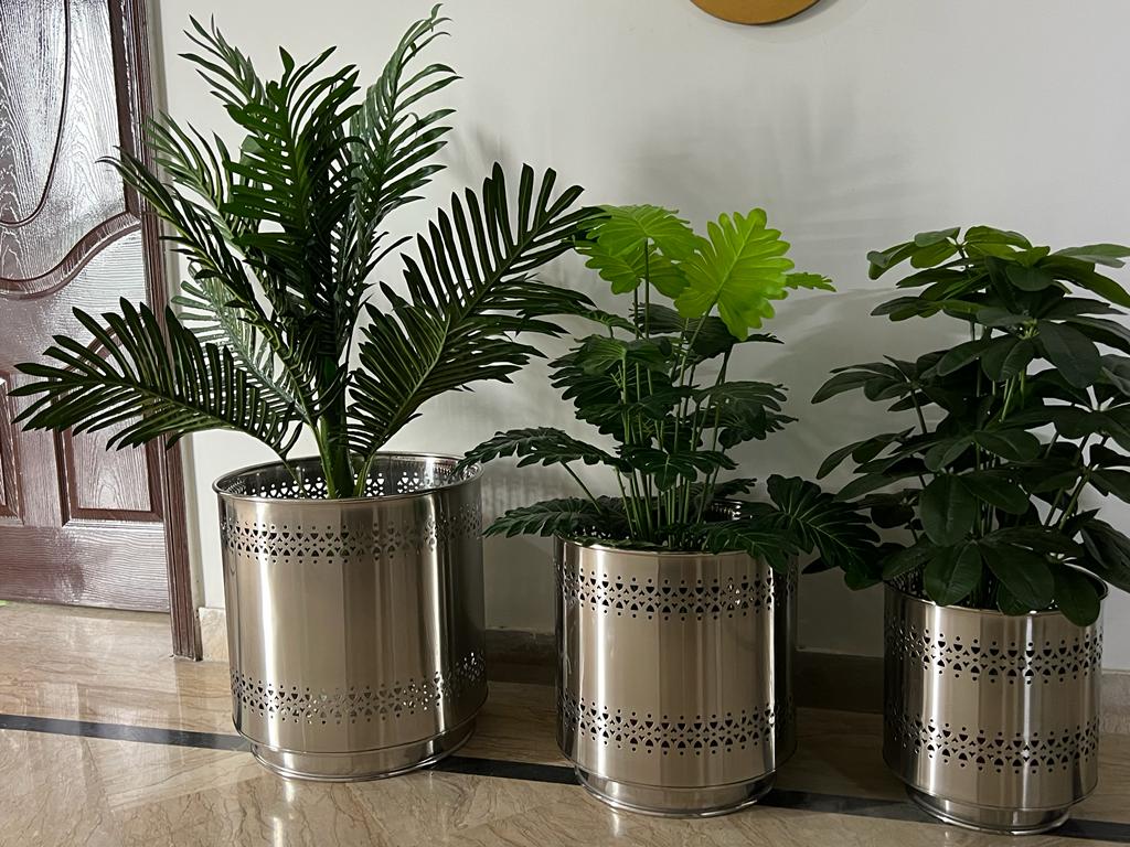 Silver planters set of 3